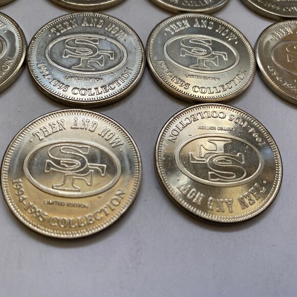 San Francisco 49ers then and now 1994-95 collectable coins 10 of 20 Lot #17 - Picture 10 of 12